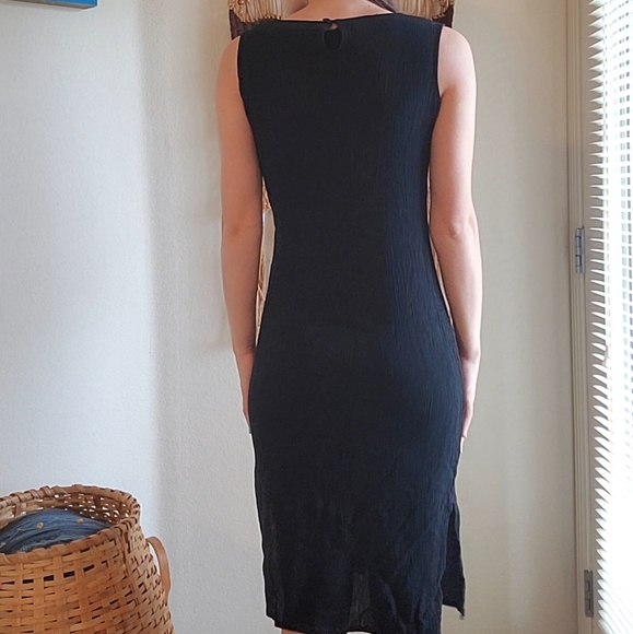 《Vintage soft black gauze dress》 - Picture 4 of 13